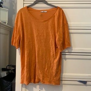 Zara orange teeshirt